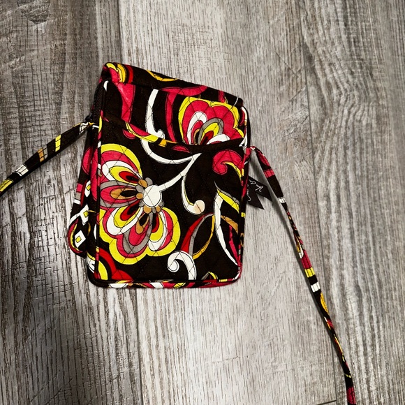 Vera Bradley Puccini Brown Fall Floral Paisley Hand Bag Pockets crossbody - Picture 5 of 6